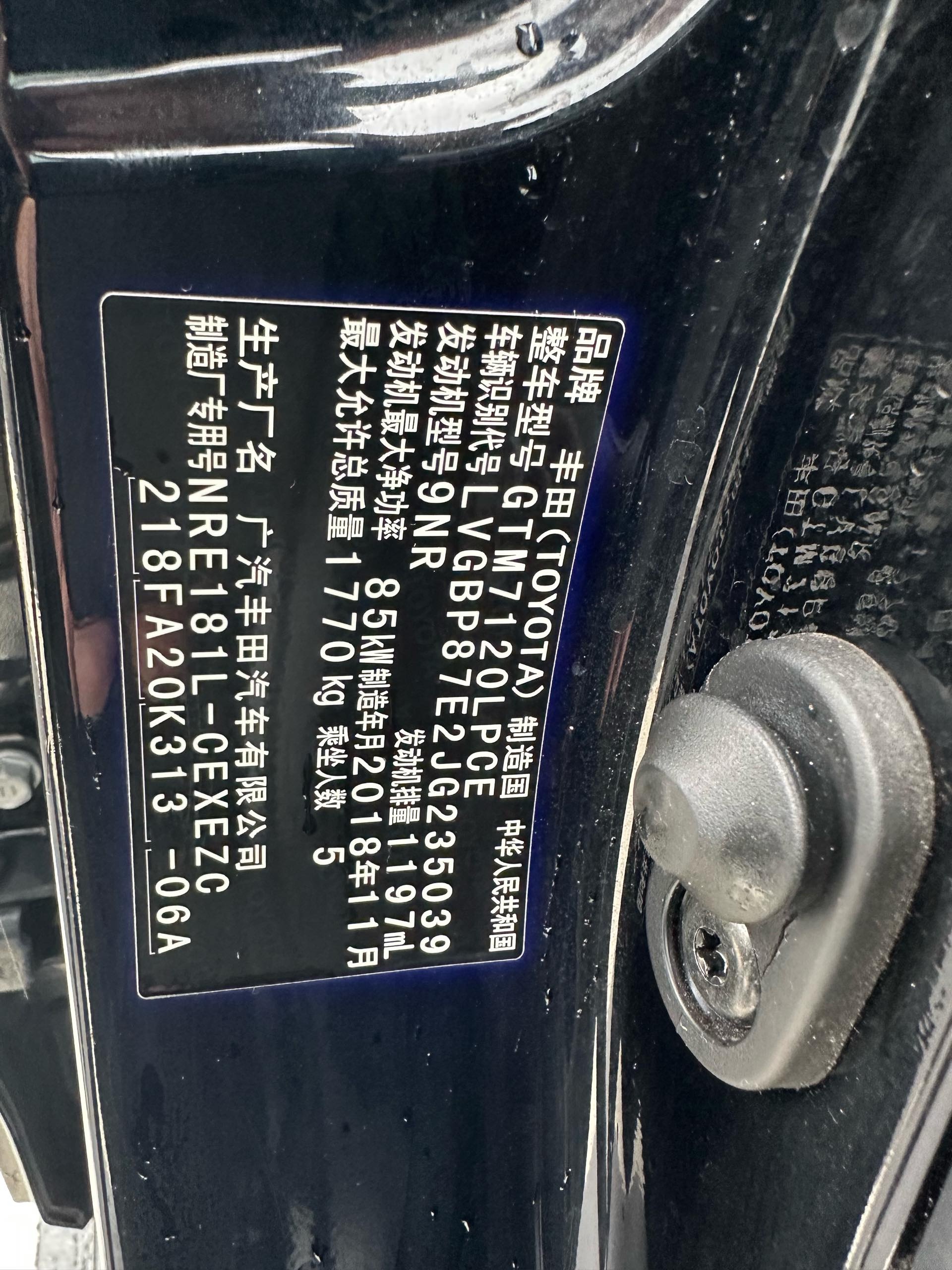 Toyota 2018 Levin 1.2T CVT 185T Luxury Edition — 11